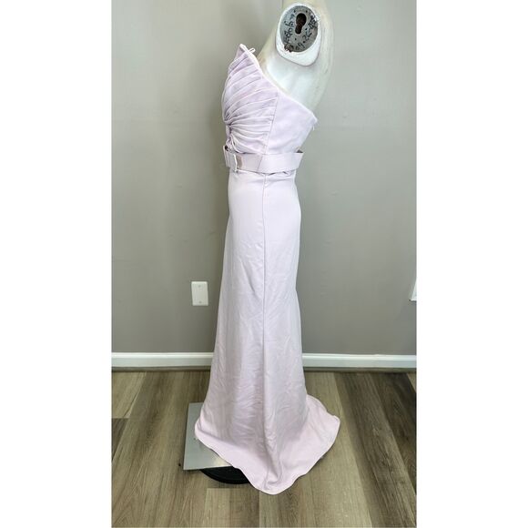 Badgley Mischka Strapless Twisted Bodice Gown Size 10 $750 - Picture 6 of 9